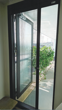 きゃたぴら網戸　片引き　【玄関用】